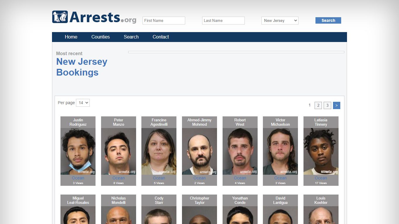 New Jersey Arrests and Inmate Search